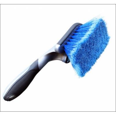 Plastic Wheel Car Wash Brush With Tpr Handle Car Clean Brush