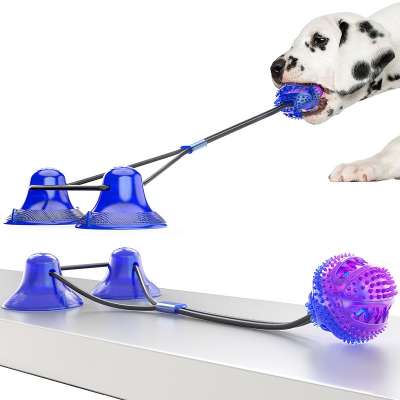 Interactive Pet Rope Ball Pull Toy Fashion Dog Toy Double Suction Cup High Quality Chew Tug Toys For Dogs